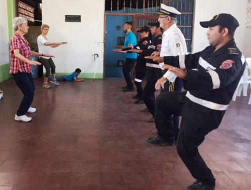 Tai Chi with Esteli Fire Dept